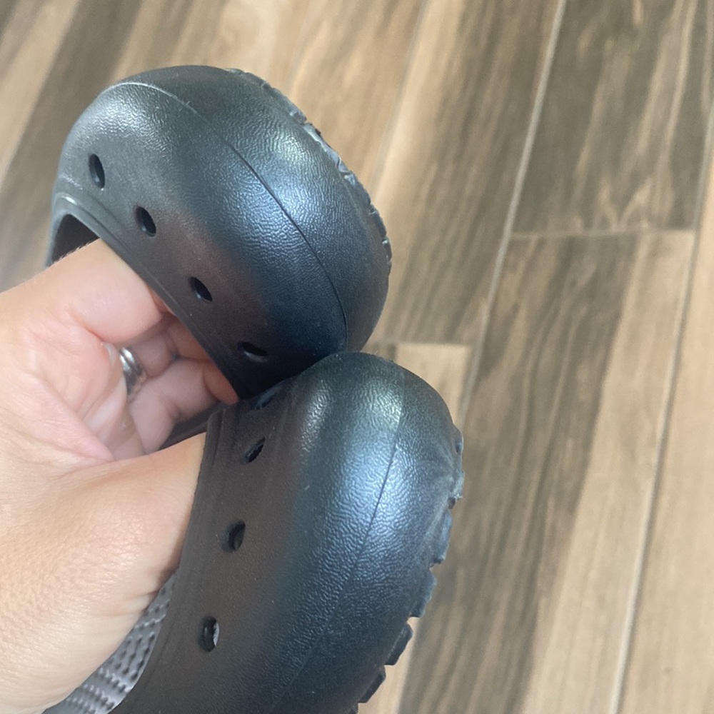 Crocs Kadee black slip-on flats womens 5 - Picture 4 of 9
